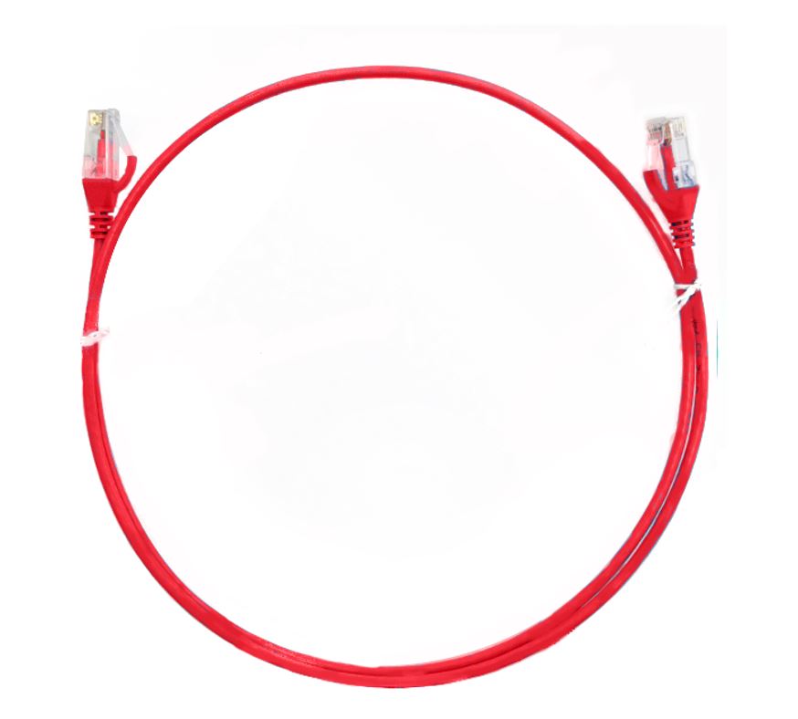 8ware CAT6 Ultra Thin Slim Cable 5m / 500cm - Red Color Premium RJ45 Ethernet Network LAN UTP Patch Cord 26AWG for Data 8ware CAT6 Ultra Thin Slim Cable 5m / 500cm - Red Color Premium RJ45 Ethernet Network LAN UTP Patch Cord 26AWG for Data